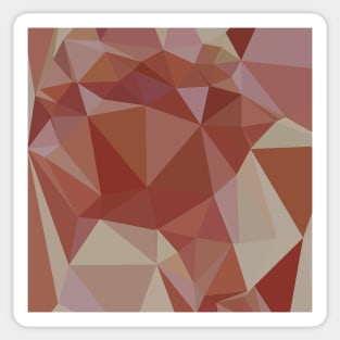 Congo Pink Abstract Low Polygon Background Sticker